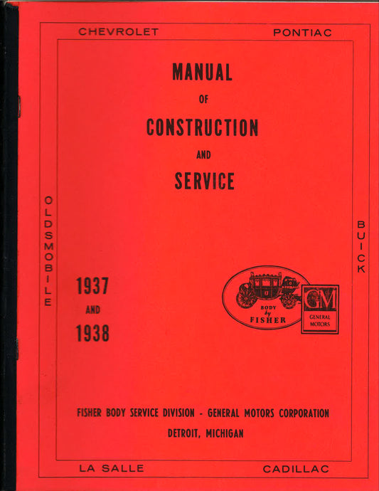 Fisher Body Manual 1937-38 Reprint