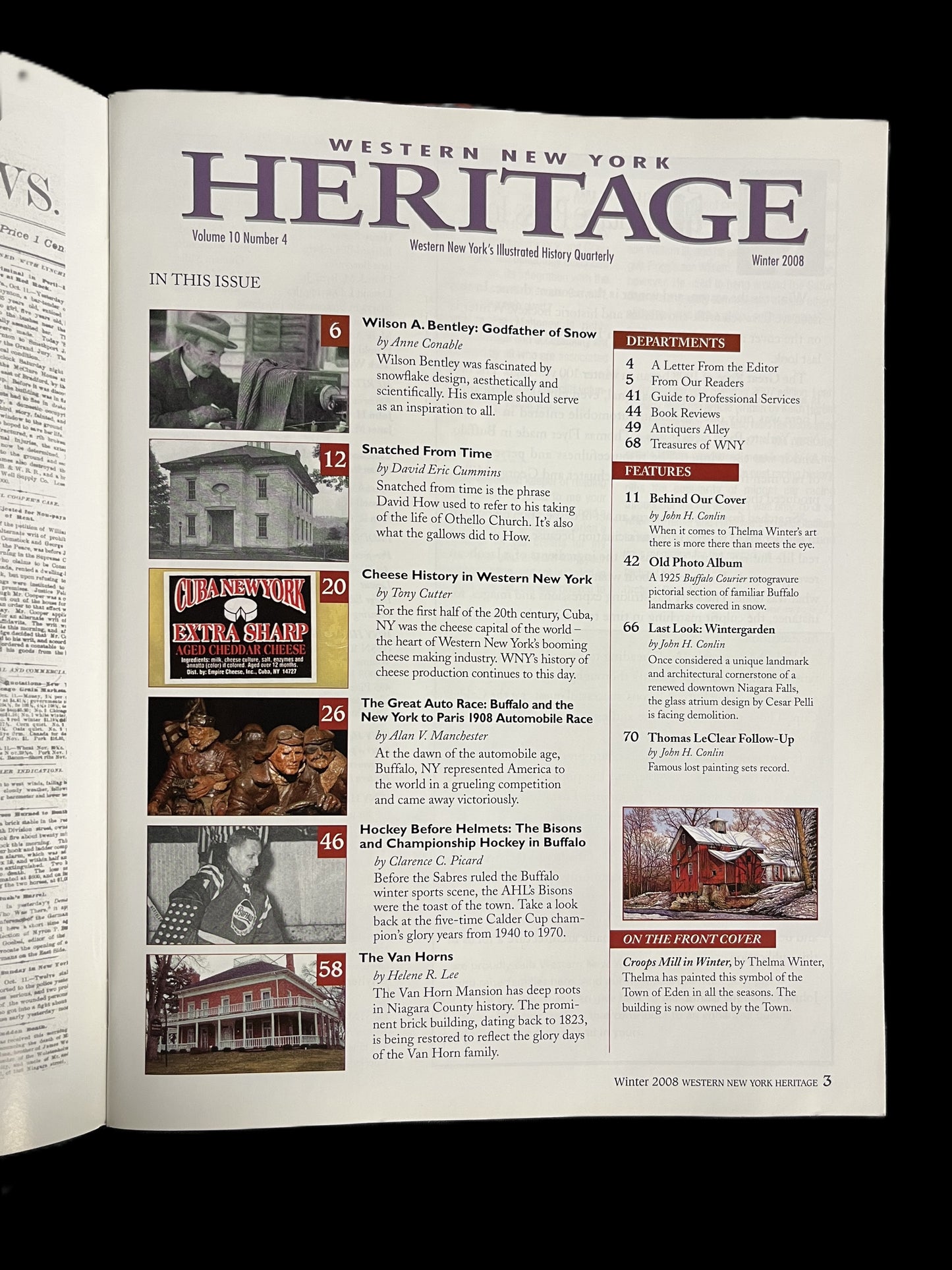 WNY Heritage Magazine, NY to Paris Race, Winter 2008