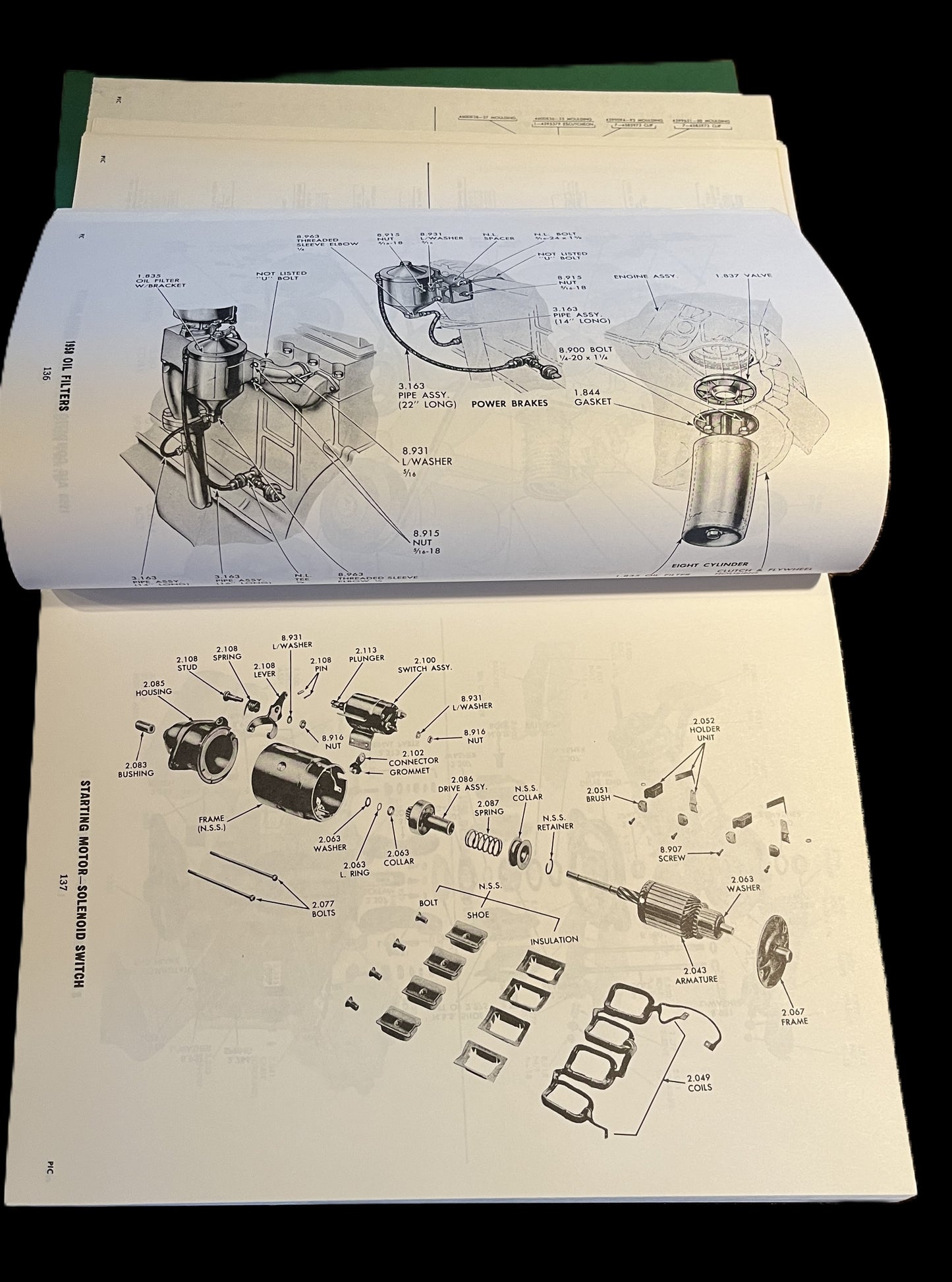 Chevrolet Parts Illustration Catalog, 1950s, Reprint