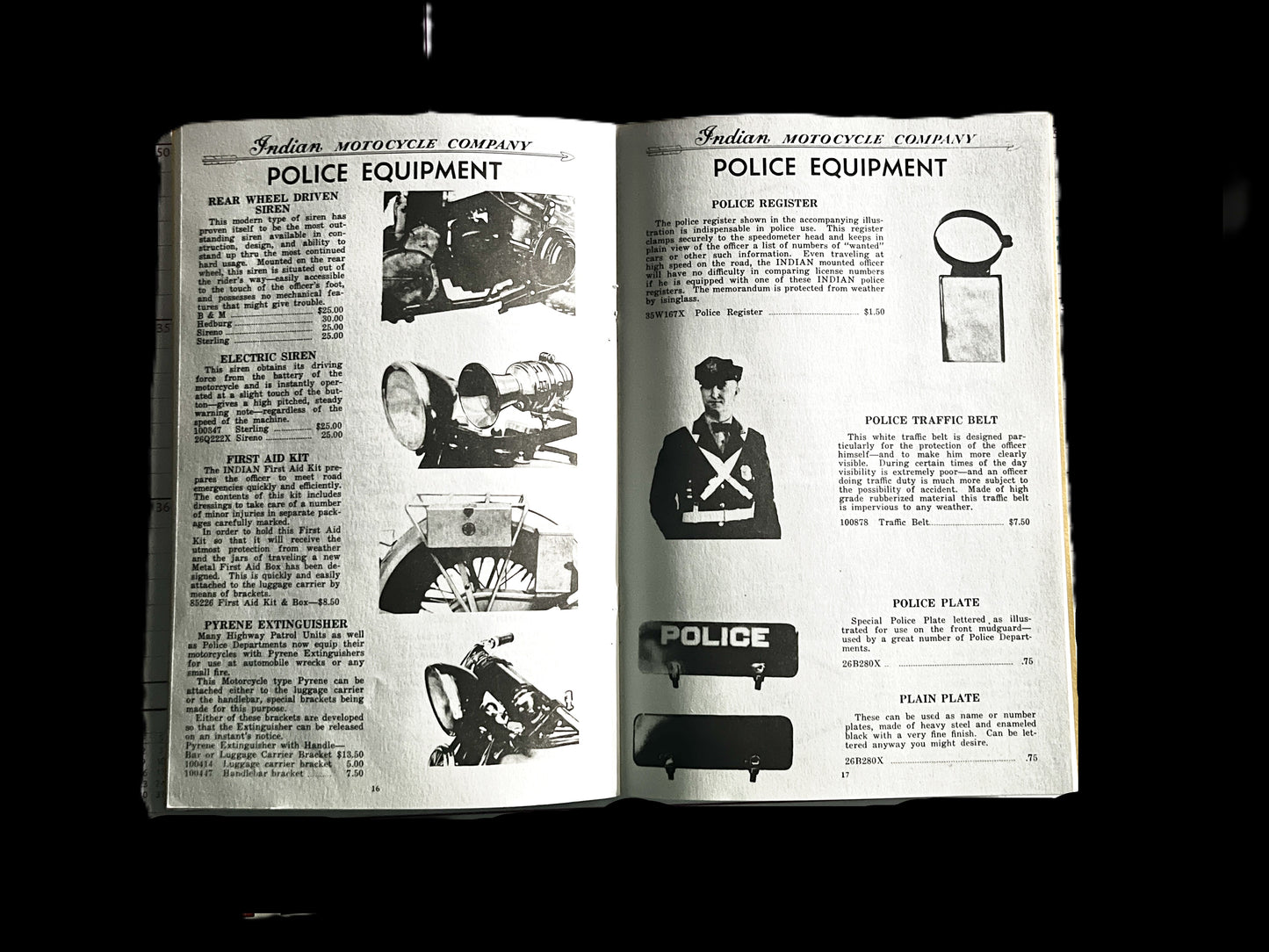 Indian Dealer's Catalog 1930s/1940s