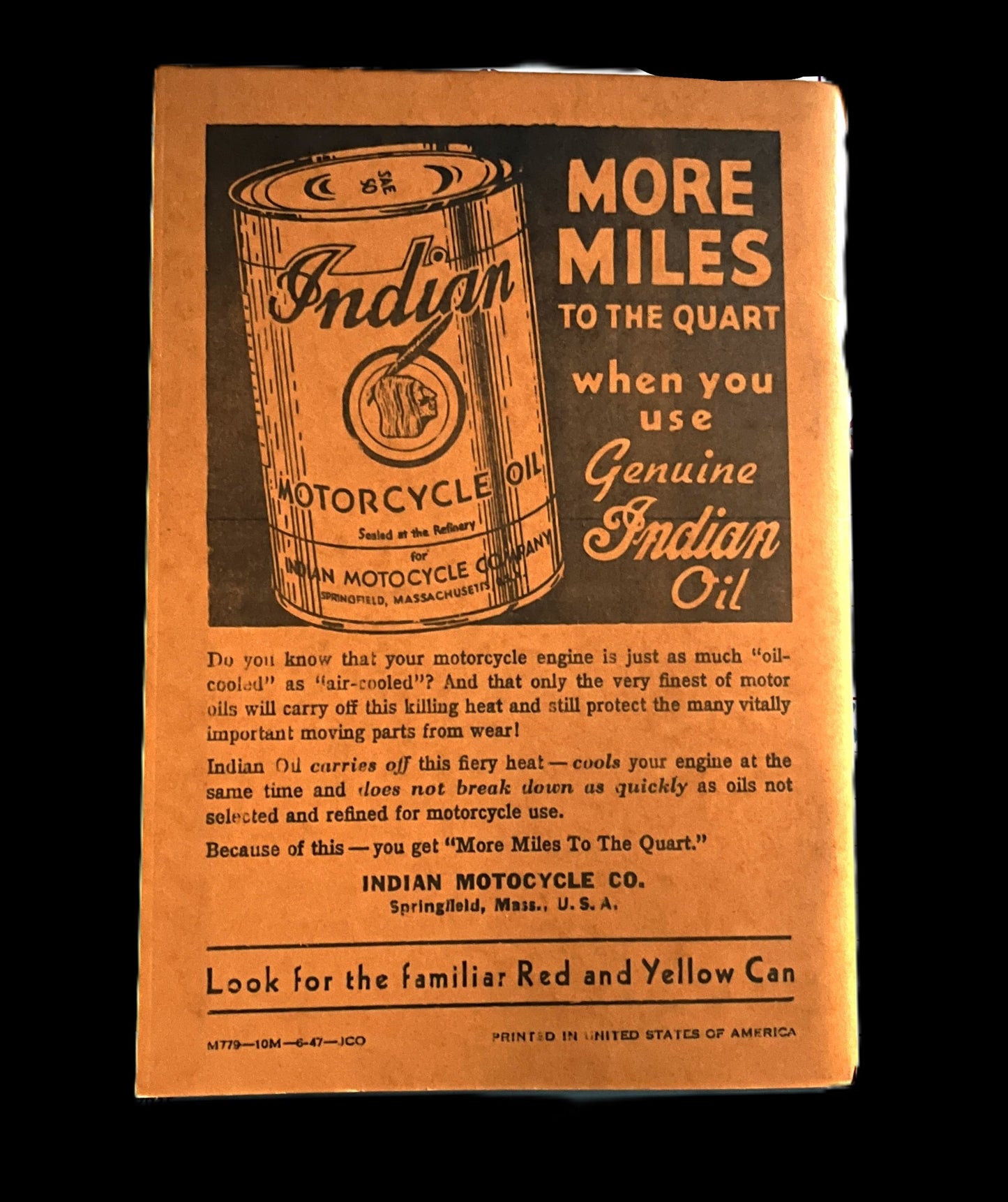 Indian Motorcycle Rider's Instruction Book