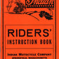Indian Motorcycle Rider's Instruction Book
