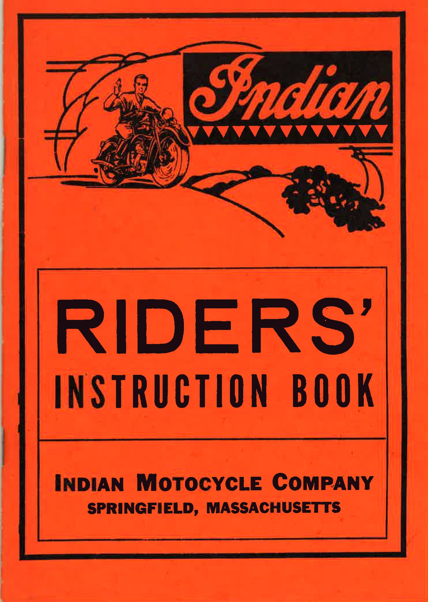 Indian Riders' Instruction Book-Excellent Reprint