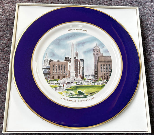 Buffalo Sesquicentennial Plate, Buffalo China, 1932-1982